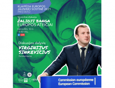 "Žalioji banga Europos ateičiai“ - su eurokomisaru V.Sinkevičiumi